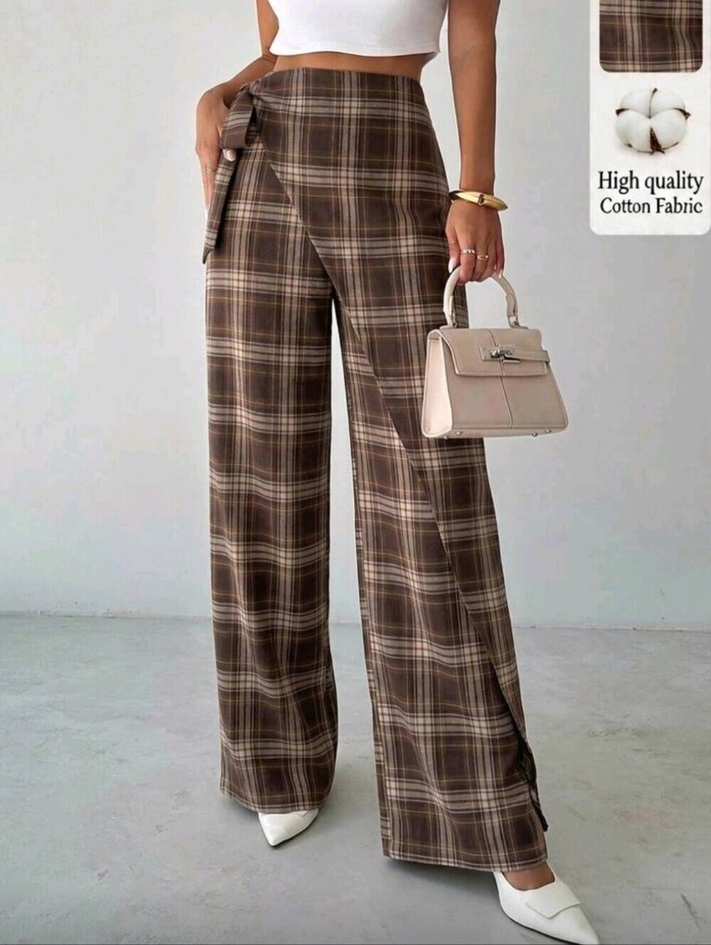 Women's Elegant 70s Casual Teachers' Day Loose Wide Leg Long Pants, Fash